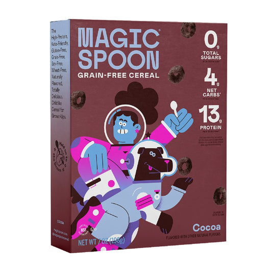 Magic Spoon Cocoa Grain-Free Breakfast Cereal, 7 oz Box