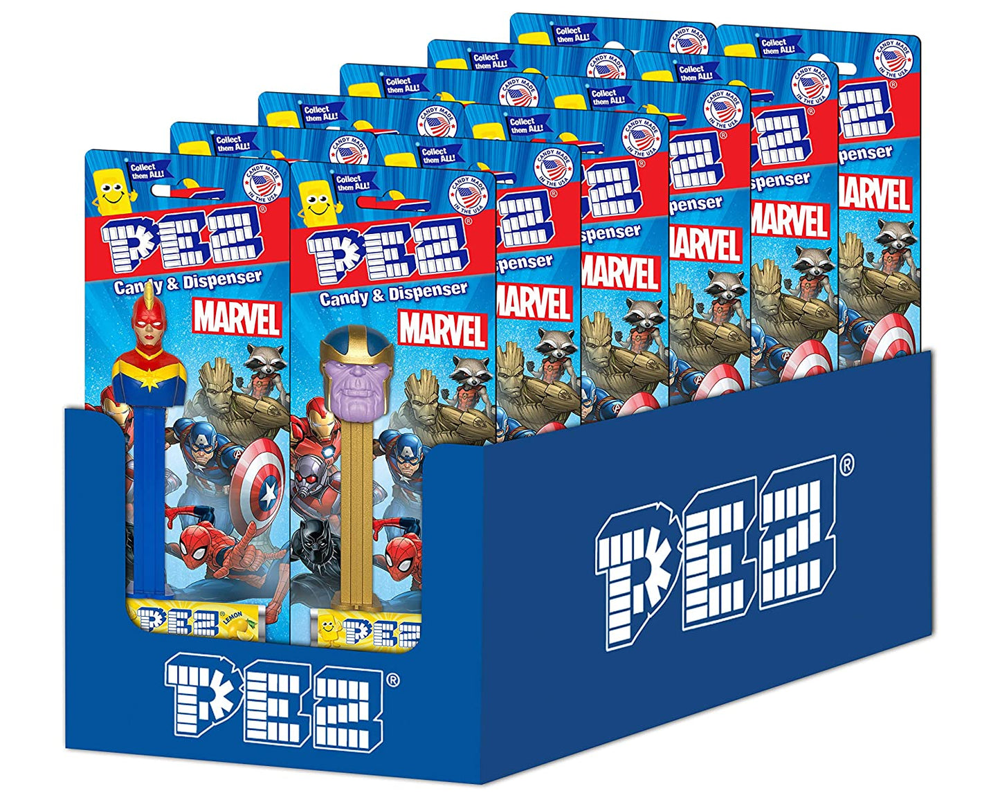 Marvel Superheroes Pez Dispensers(Pack of 12)