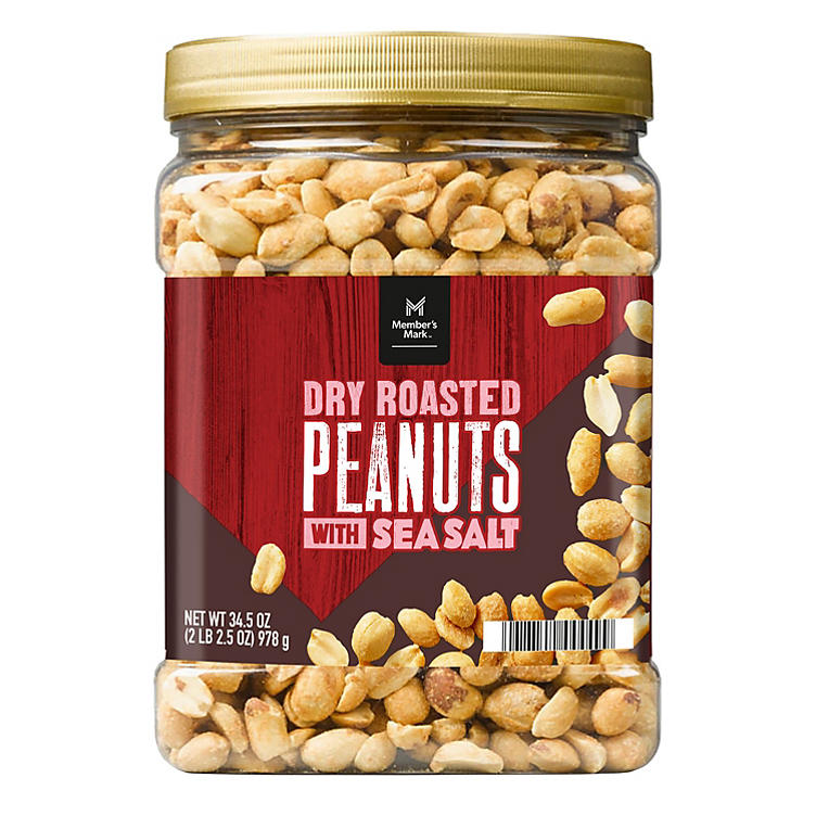 Member's Mark Dry Roasted Peanuts with Sea Salt (34.5 oz.)