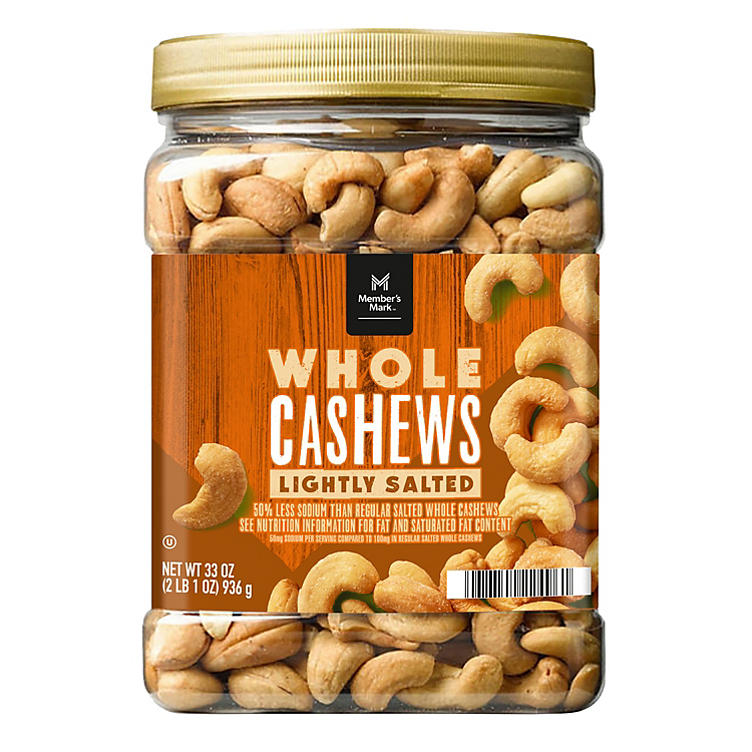 Member's Mark Lightly Salted Whole Cashews (33 oz.)