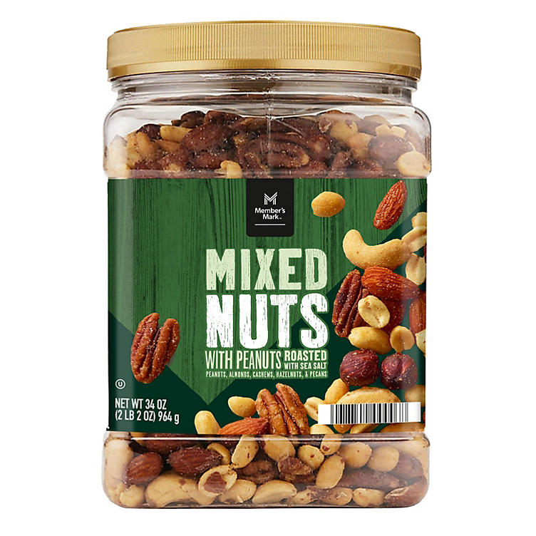 Member's Mark Roasted and Salted Mixed Nuts with Peanuts (34 oz