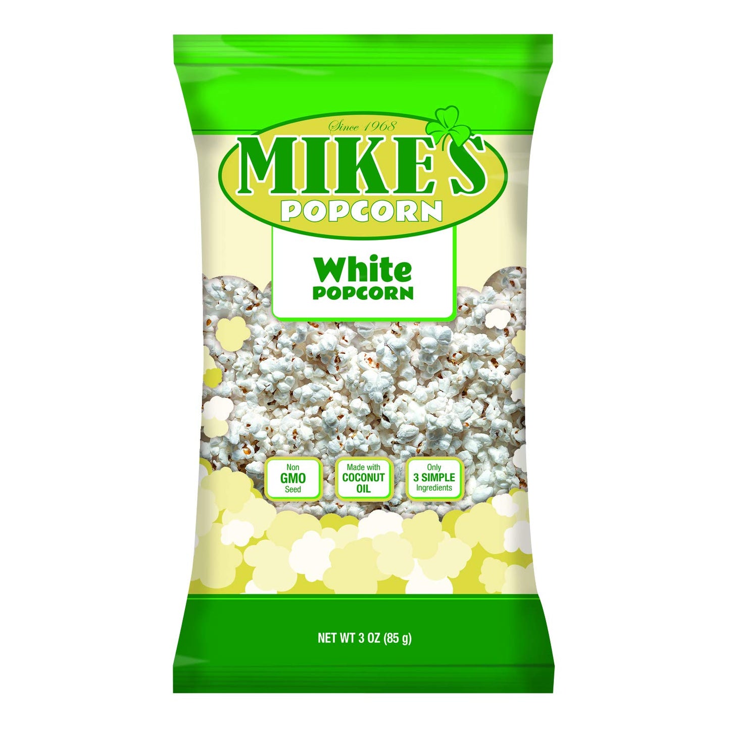 Mike's Popcorn White Popcorn, 3 Ounce