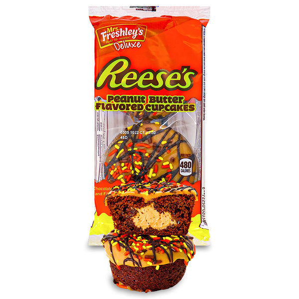 Mrs. Freshley's Reese's Peanut Butter Flavored Cupcakes - 128 g