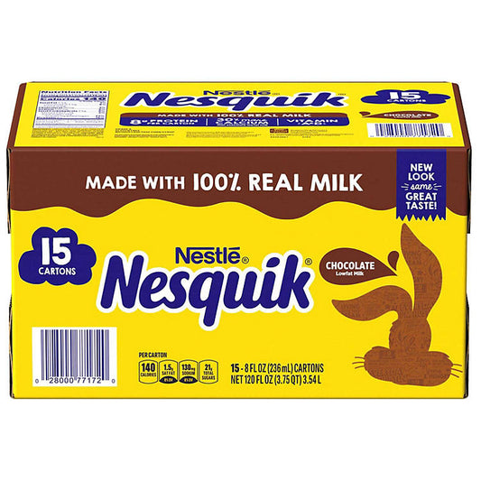 Nesquik Chocolate Milk (8 fl. oz., 15 pk.) Wholesale