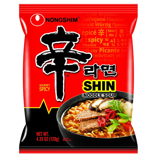 Nongshim Shin Original Ramyun, 4.2 Ounce (Pack of 18)