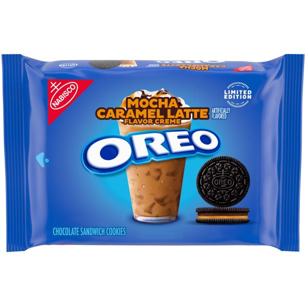 OREO Mocha Caramel Latte Chocolate Sandwich Cookies, Limited Edition, 12.2 oz - OOS