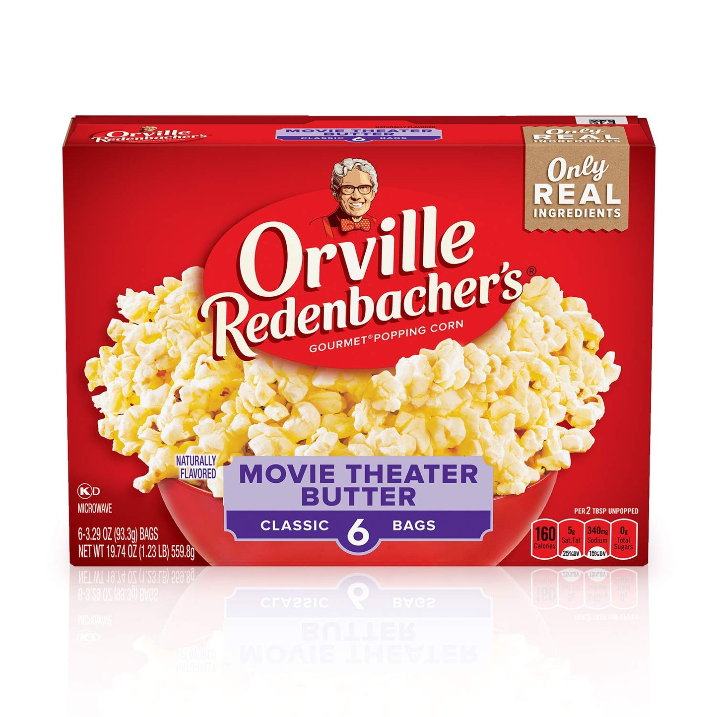 Orville Redenbacher's Microwave Butter Popcorn, 6-Count (Pack of 6)