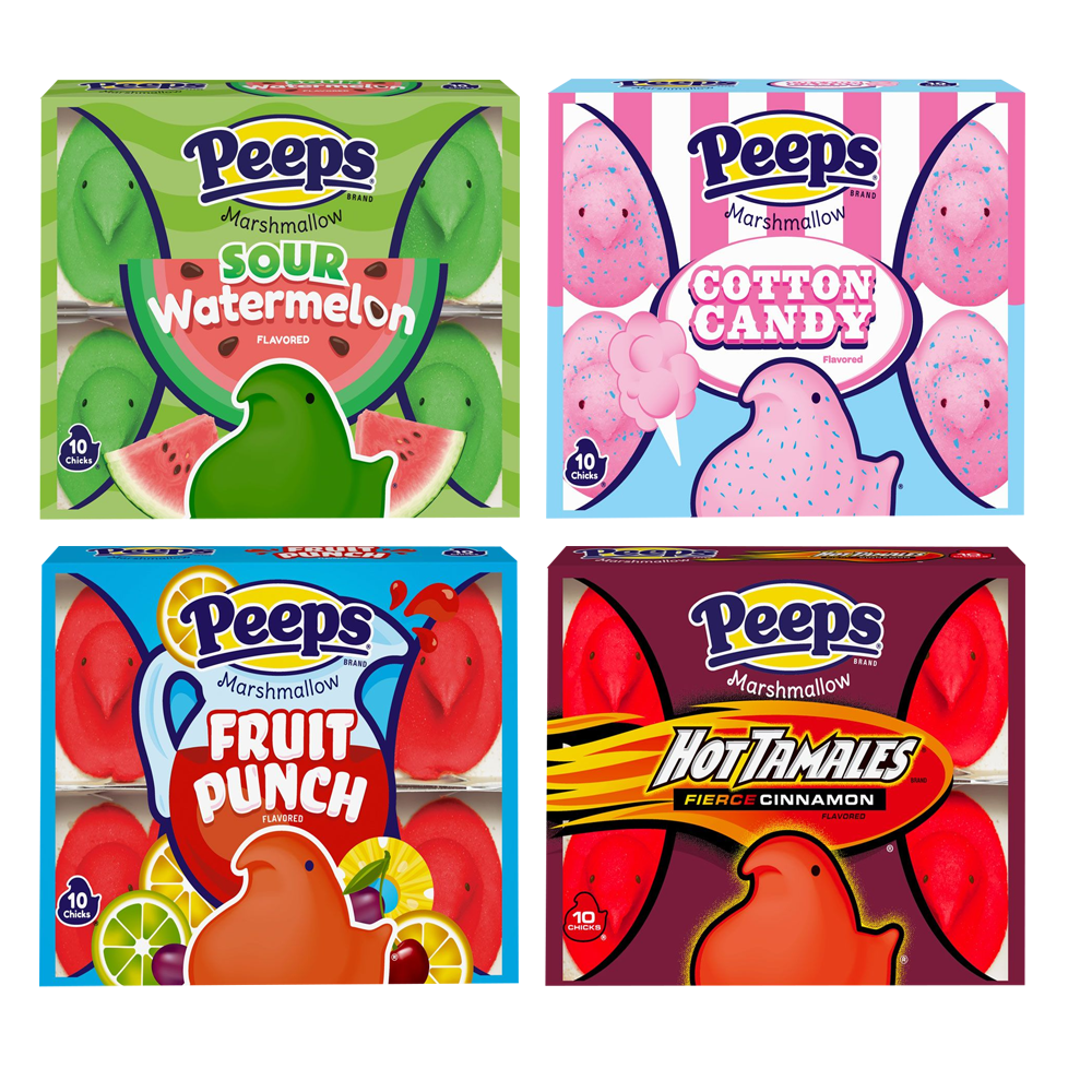 PEEPS® SPRINGTIME FLAVORS VARIETY 8 PACK - Limited Edition