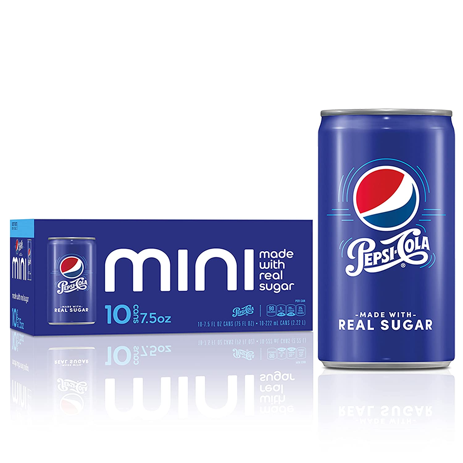 Pepsi Real Sugar Mini Cans, 7.5oz 10pk – Rarecandycanada