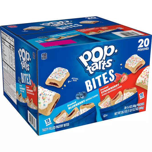 Pop-Tarts Bite Variety Pack, Blueberry and Strawberry (20 ct.)