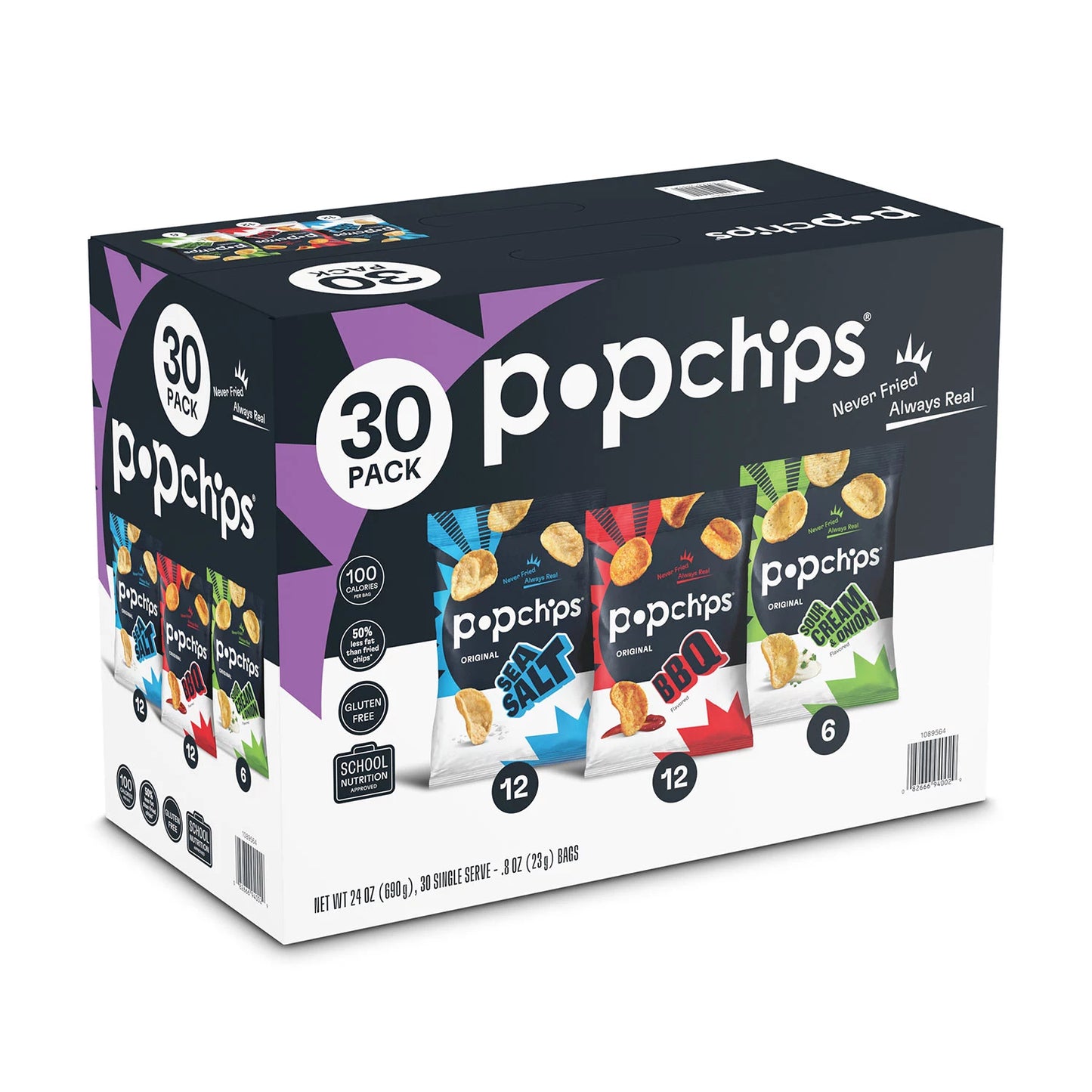 Popchips Variety Box (0.8 oz., 30 ct.)