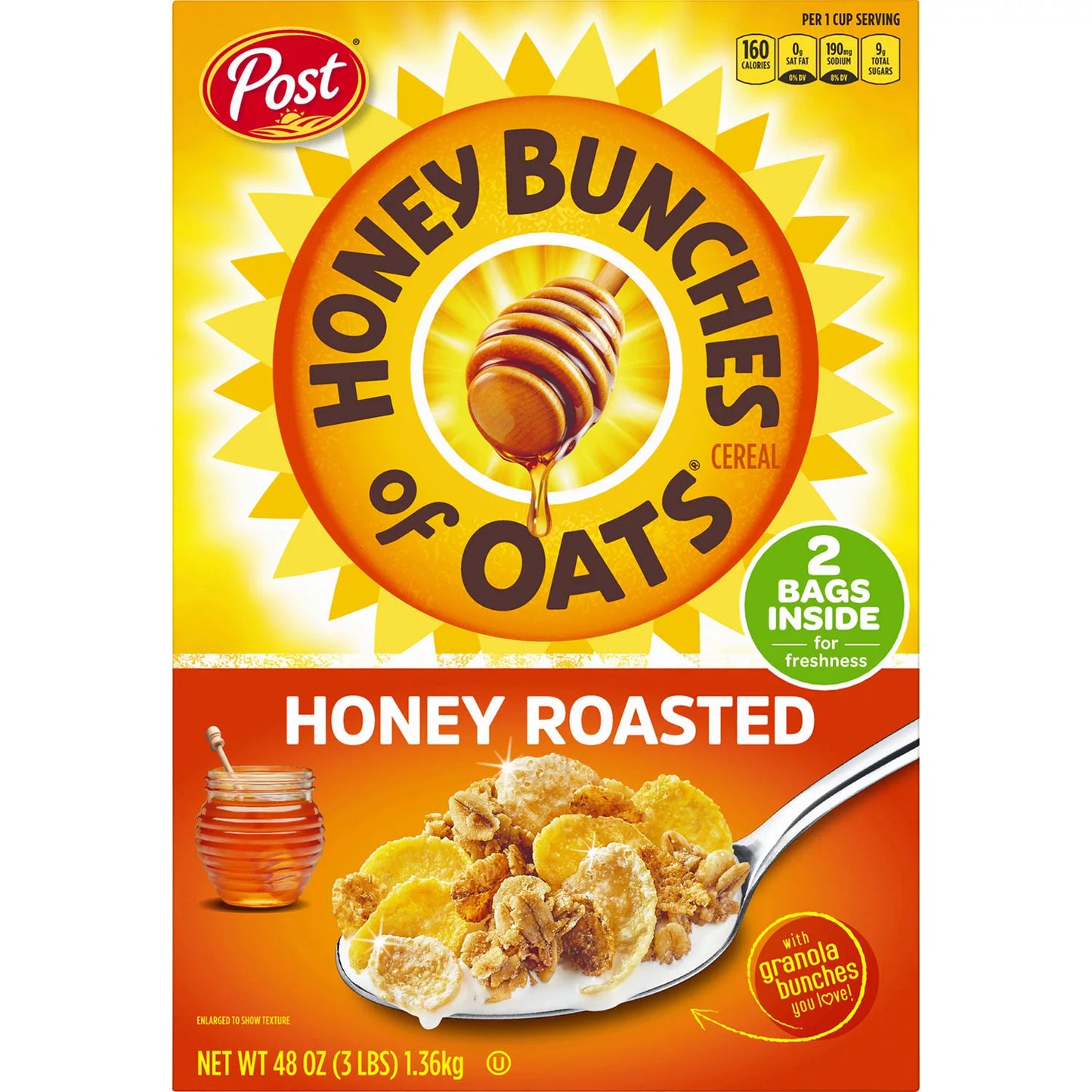 Post Honey Bunches of Oats Honey Roasted Cereal (2pk.)