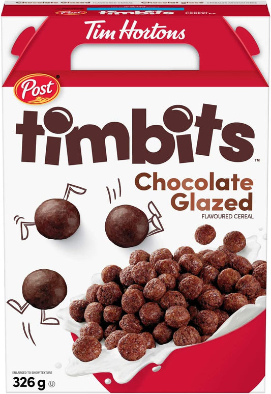 Tim Hortons Timbits Cereal Chocolate Glazed, 326g