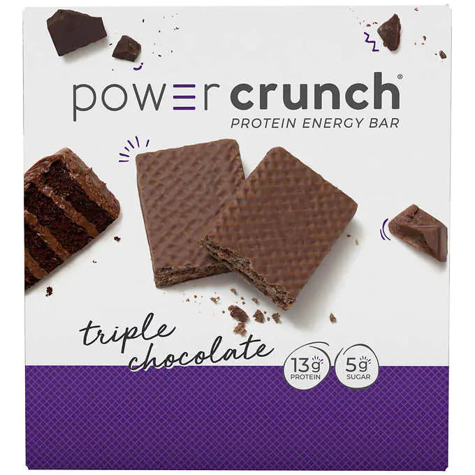 Power Crunch Protein Energy Bar, Triple Chocolate, 1.4 oz, 12-count