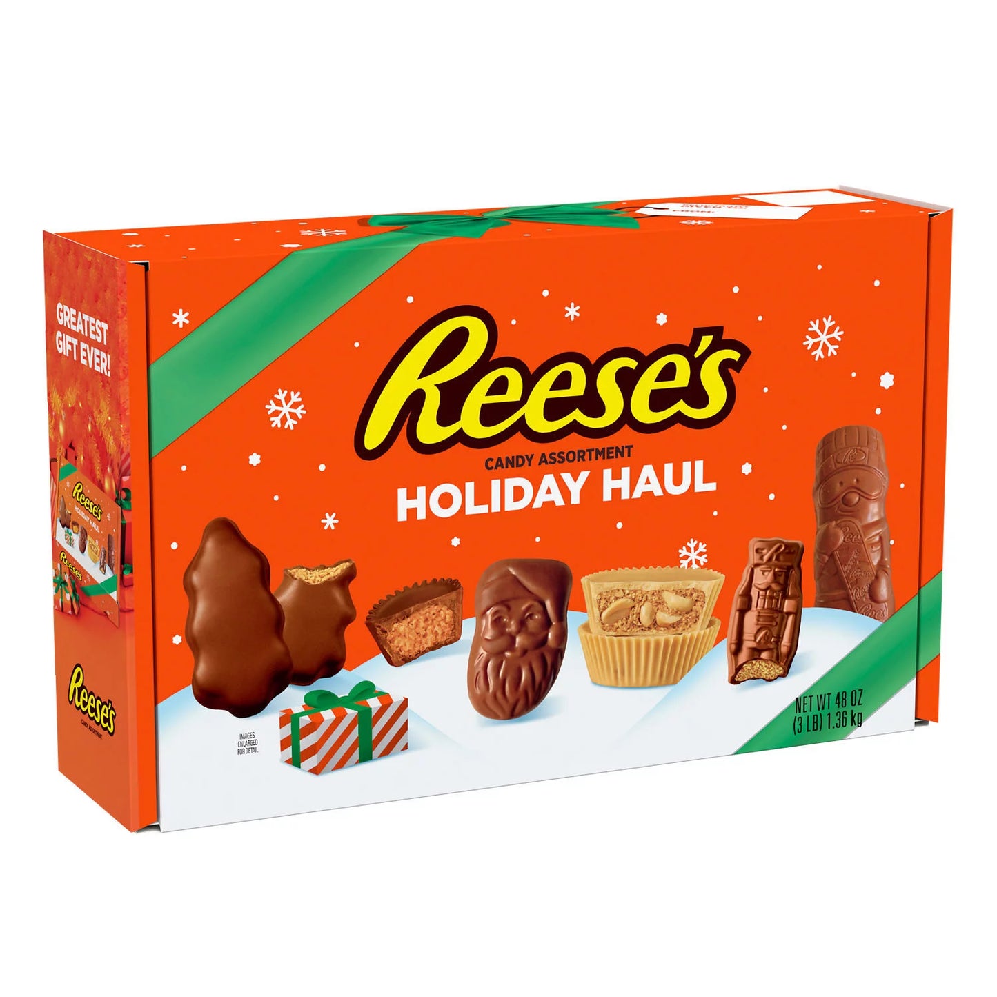 REESE'S, Milk Chocolate Peanut Butter Assortment Candy, Christmas Gift - Ultimate Collection, 48 oz, Gift Box 3 Lbs