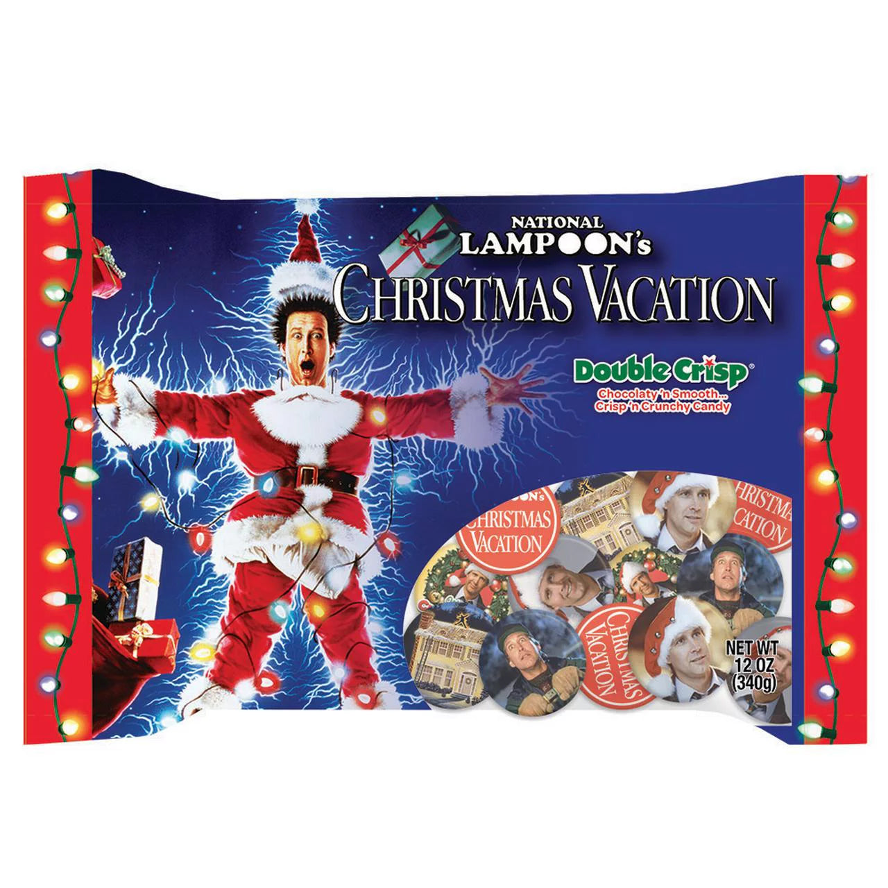 R M Palmer National Lampoon's Christmas Vacation Double Crisp chocolate discs 12 oz Bag