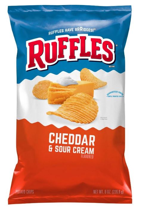 Ruffles Cheddar And Sour Cream Chips - 8.5oz