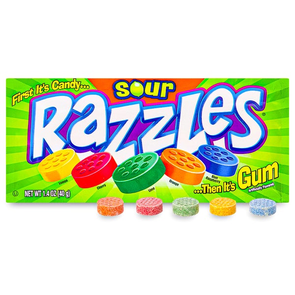 Razzles Sour Candy - 1.4 oz.