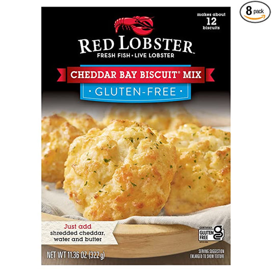 Red Lobster Cheddar Bay Biscuit Mix, Gluten-Free, 11.36 oz Boxes (Pack of 8)