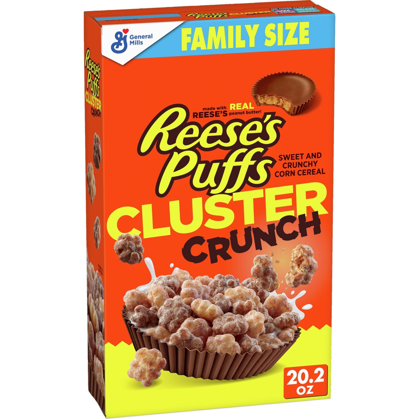 Reese's Puffs Cluster Crunch Family Size Cereal - 19.7 oz