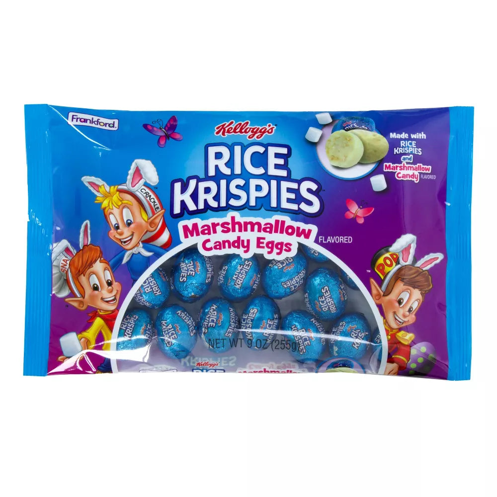 Rice Krispies Marshmallow Flavored Foiled Eggs Bag - 9oz