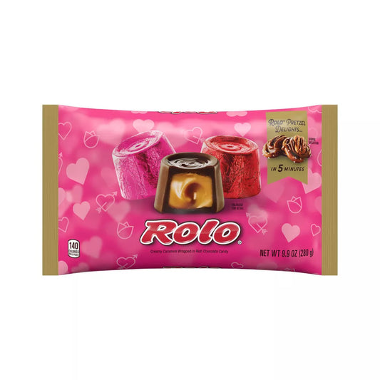 Rolo Valentine's Creamy Caramels Wrapped in Chocolate - 9.9oz
