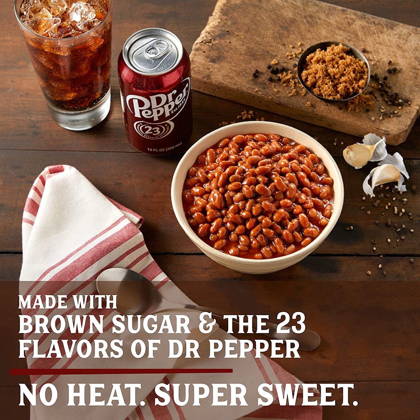 Serious Bean Co Sweet & Sassy Dr Pepper Baked Beans, Wholesale (2 lbs (908g) x 12 Pack)