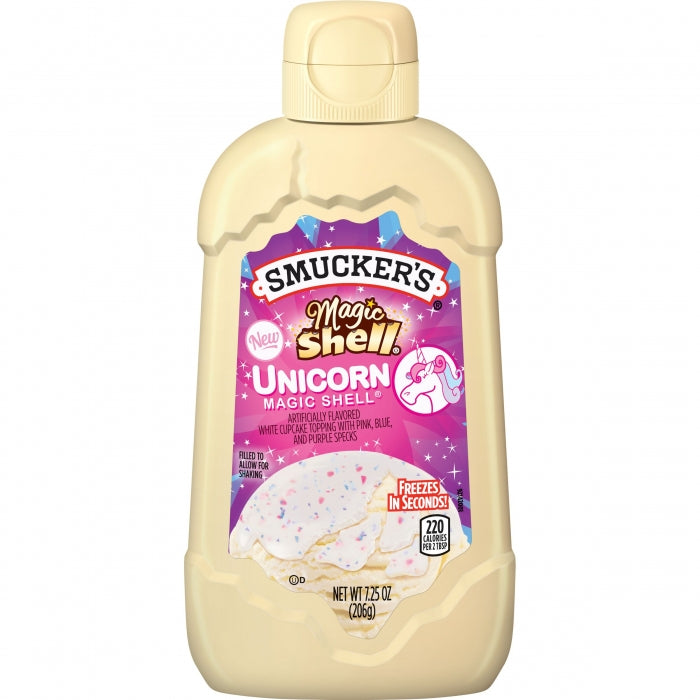 Smucker's Magic Shell Unicorn White Cupcake Flavored Topping, 7.25 Ounces