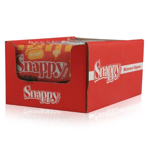 Snappy Popcorn Microwave Popcorn Display, Movie Theater, 4 Pound (Pack of 4)