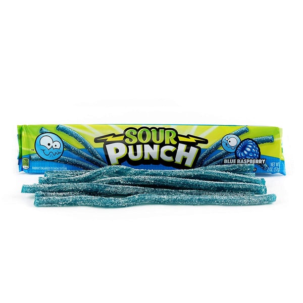 Sour Punch Blue Raspberry Straws - 2oz