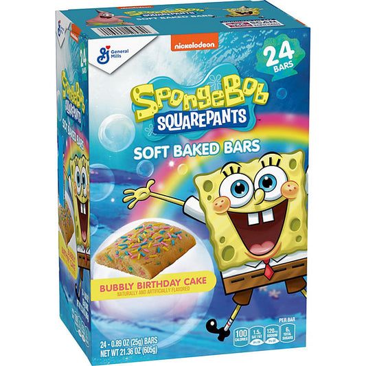 Spongebob Soft Baked Bars - 24 Pack - Limited Edition