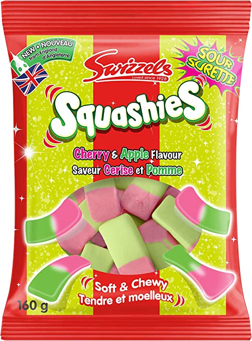 Squashies Sour Cherry &Apple 160 Grams