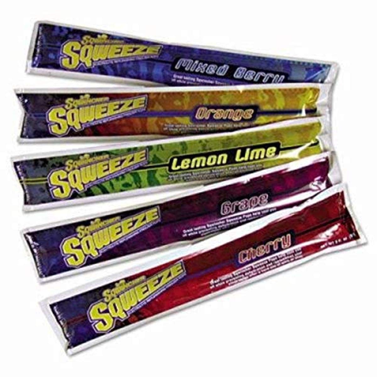 Sqwincher Sqweeze: Electrolyte Replenishing Freezer Pops, Assorted, Pack of 10