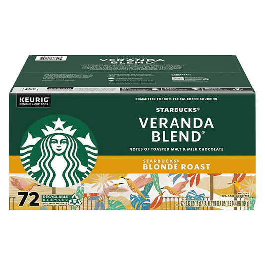 Starbucks Blonde Roast Coffee K-Cups , Veranda Blend (72 ct.) RARE