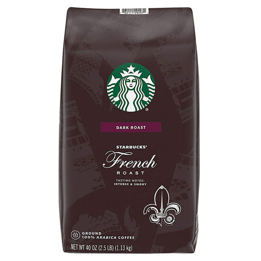 Starbucks Dark French Roast Ground Coffee (40 oz.)