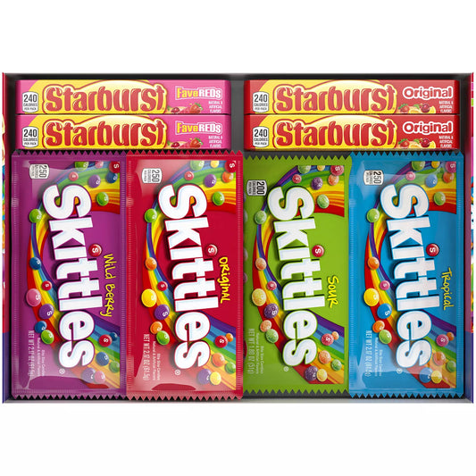 Starburst and Skittles Chewy Candy Variety Box (62.79 oz., 30 ct.)