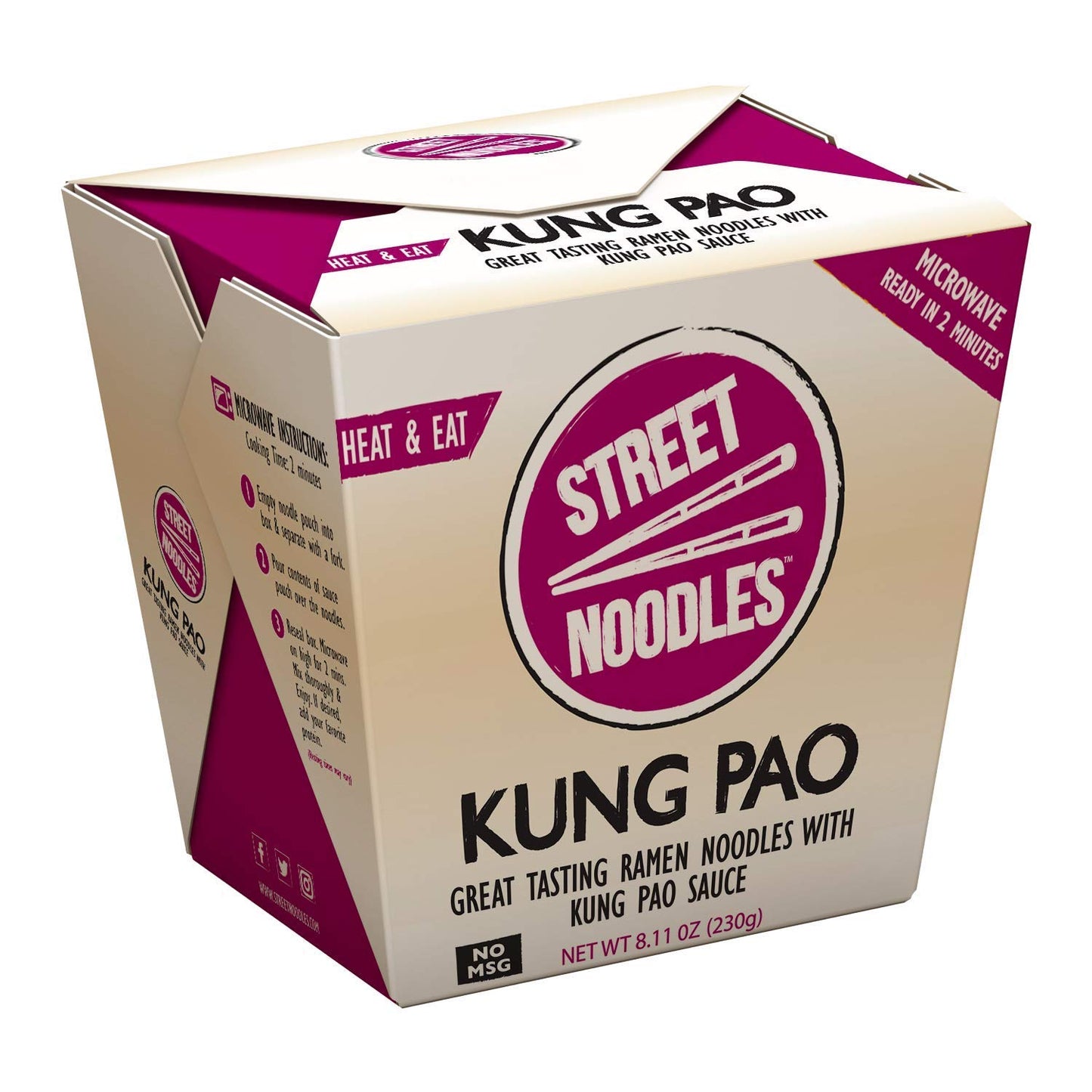 Street Noodles 6 Pack Ramen Noodle Kung Pao Sauce 8.11oz