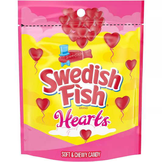 Swedish Fish Valentine's Gummy Hearts - 10oz