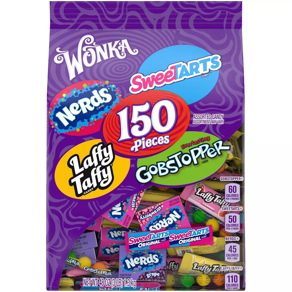 SweeTARTS, Nerds, Laffy Taffy and Gobstopper Mix Ups Variety Bag - 48oz/150ct