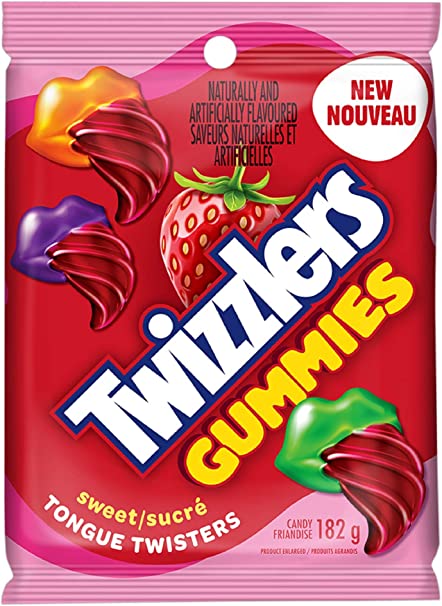 TWIZZLERS Gummy Candy Sweet Tongue Twisters, Twizzlers Candy