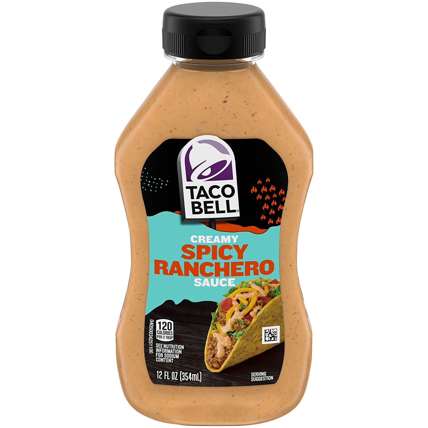 Taco Bell Spicy Ranchero Creamy Sauce , 12 fl oz (Pack of 8)