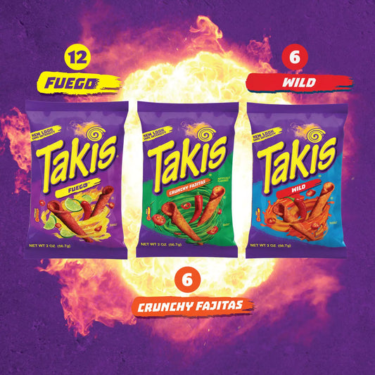 Takis Flavor Pack (2 oz., 24 pk.) USA - Wholesale