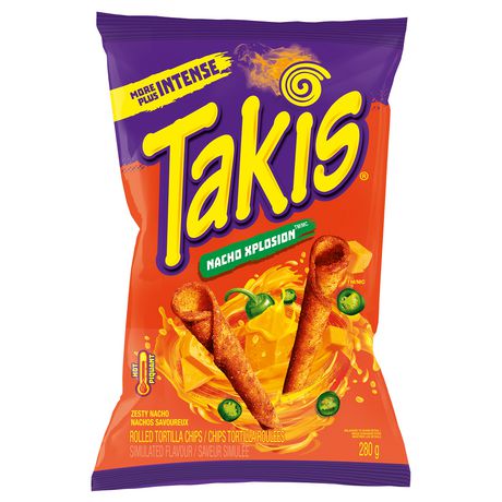 TAKIS® Xplosion Zesty Nacho Cheese Rolled Tortilla Chips