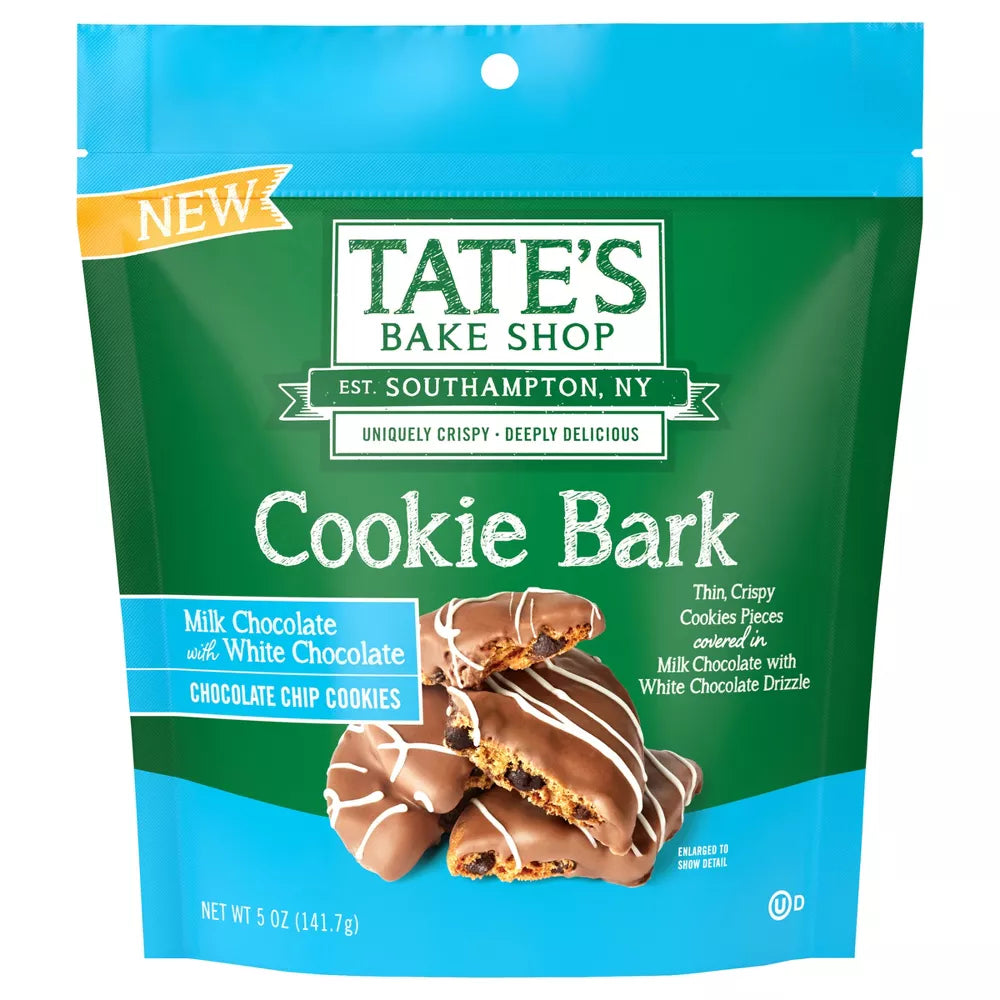 Tate's Bake Shop Cookie Bark Milk Chocolate with White Chocolate - 5oz