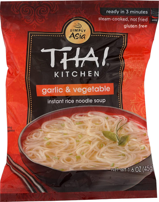 Thai Kitchen Gluten Free Garlic & Vegetable Instant Rice Noodle Soup, 1.6 Oz