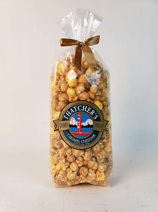 Thatcher's Gourmet Specialties Cheddar Popcorn, Caramel, 6.5 Ounce