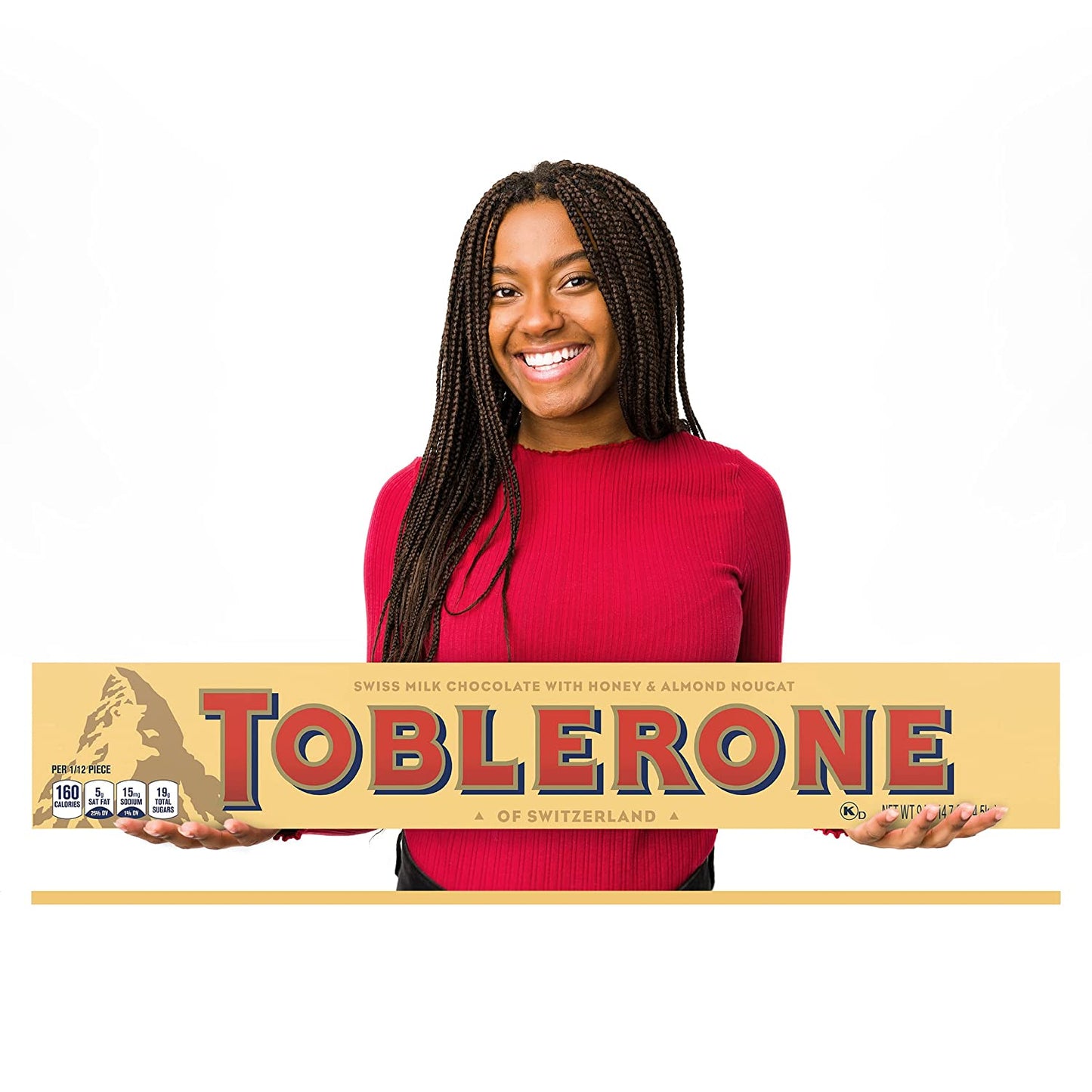 Toblerone Swiss Milk Chocolate Giant Candy Bar with Honey and Almond Nougat, 9 lb 14.7 oz