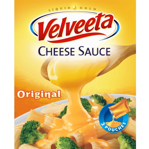 Velveeta Original Melting Cheese Dip & Sauce Pouches, 3 ct Box, 4 oz Packets