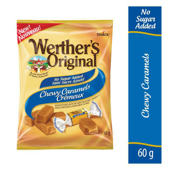 Werther’s Original - Zero Sugar - Chewy Caramel Candy - Sugar FREE ...