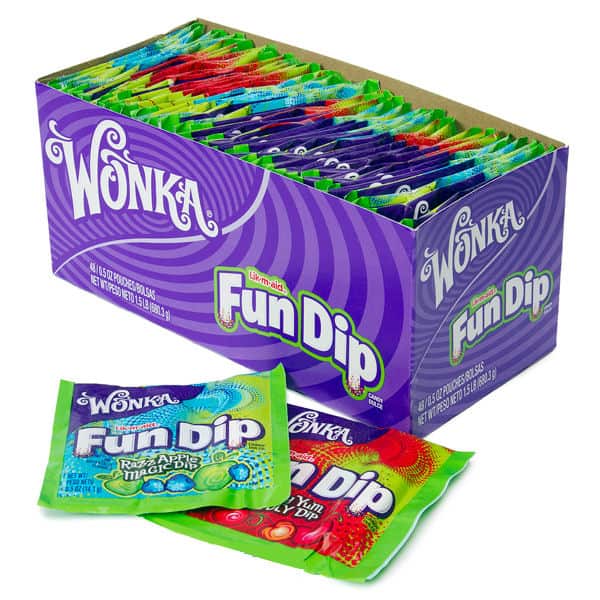Wonka Fun Dip 48 Count - 2 Flavours - Box
